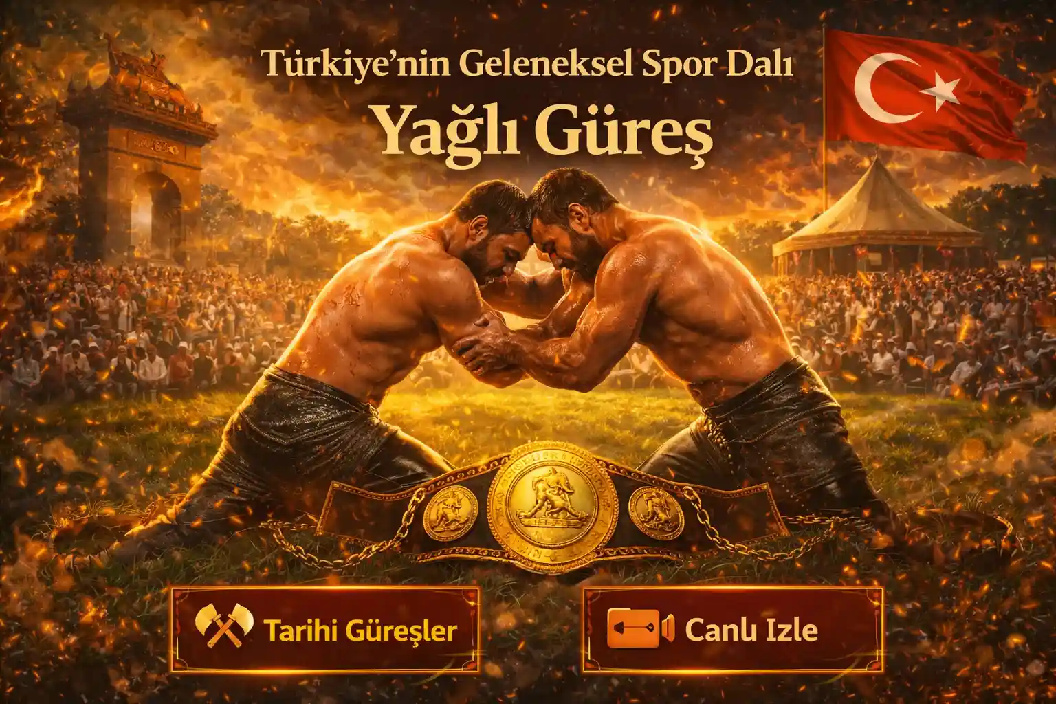 Türkiye'nin geleneksel sporu yağlı güreş müsabakaları ve tarihi güreşler için bahis seçenekleri