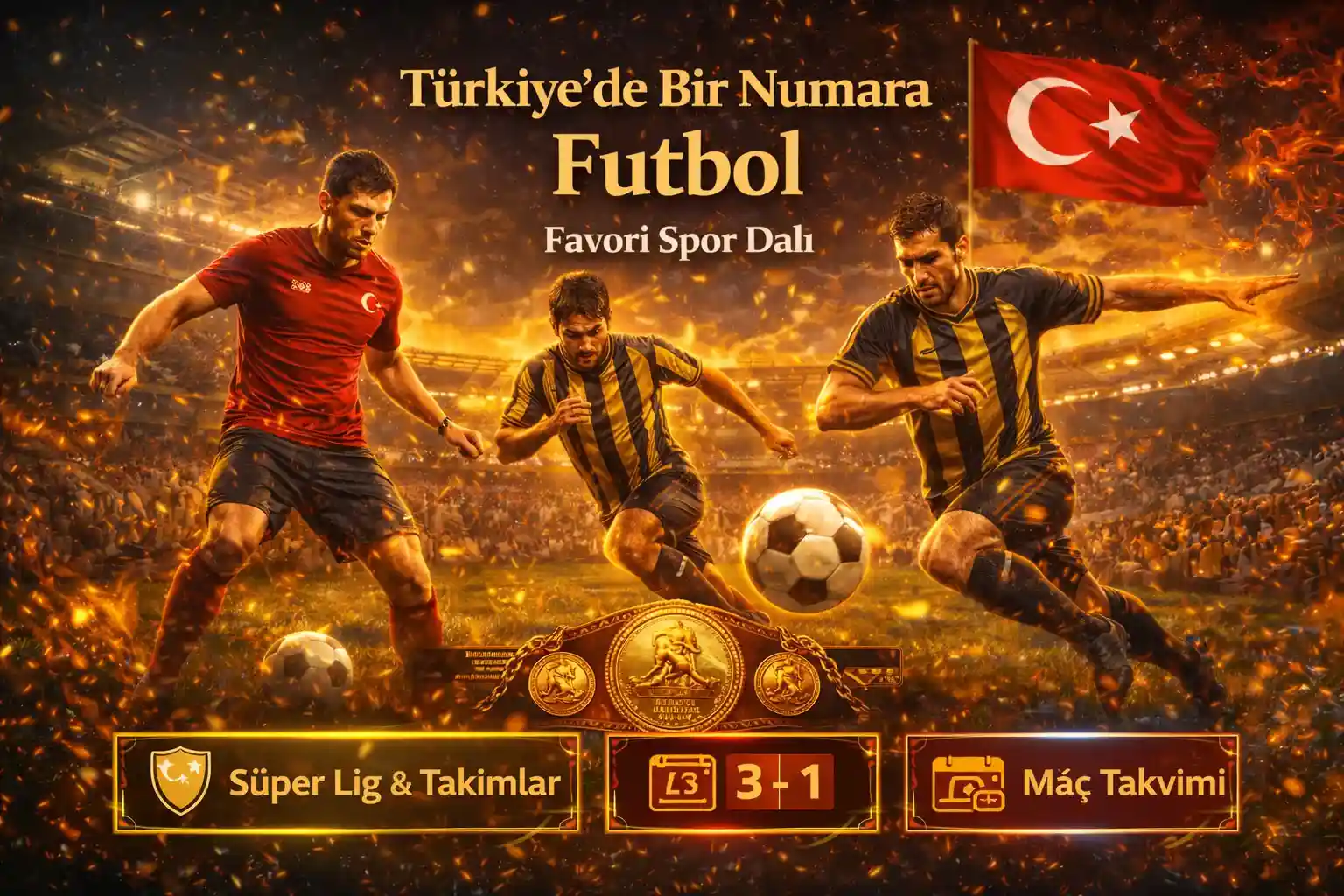 Futbol maçları, takım kadroları ve Süper Lig fikstürü için en yüksek bahis oranları